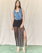 WEST OF MELROSE Sheer Lace Womens Maxi Dress image number 7