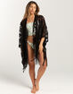 DO EVERYTHING IN LOVE Floral Lace Fringe Womens Kimono image number 1