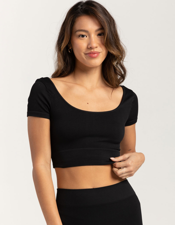 TILLYS Seamless Double Scoop Womens Top Primary Image