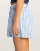 RSQ Womens Button Front Stripe Boxers image number 3