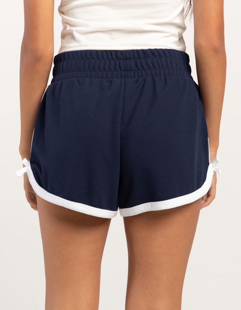 RSQ Womens Mid Rise Piped Bow Shorts image number 3