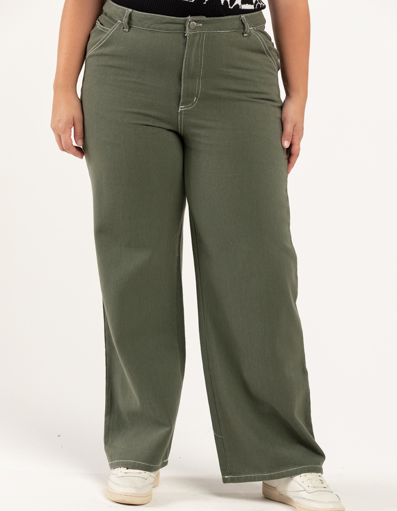 RSQ Womens High Rise Relax Carpenter Pants image number 5