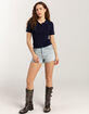 RSQ Womens High Rise Vintage Shorts image number 5