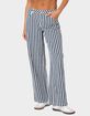 EDIKTED Striped Low Rise Jeans image number 1