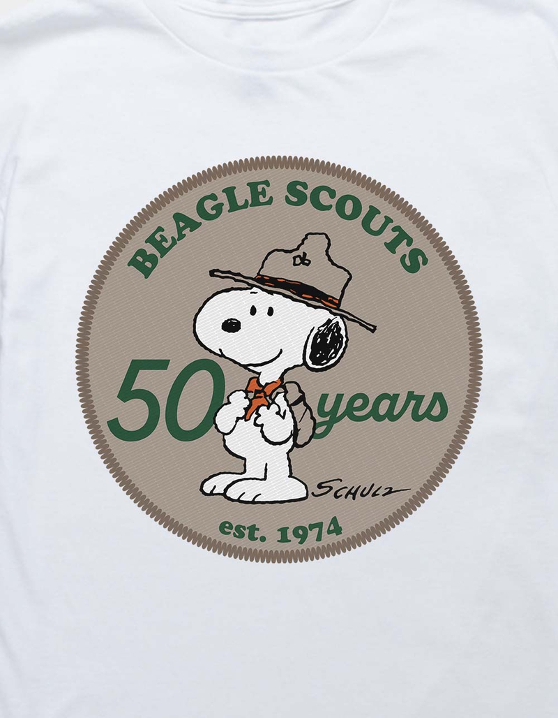 PEANUTS Beagle Scout Snoopy 50 Years Unisex Kids Tee image number 1