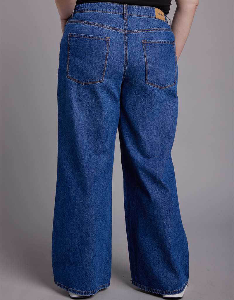 RSQ Womens High Rise Wide Leg Jeans image number 8