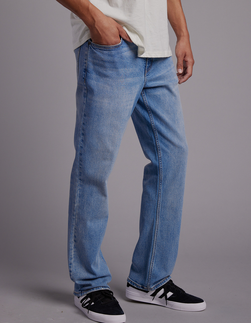 RSQ Mens Straight Medium Wash Denim Jeans image number 2