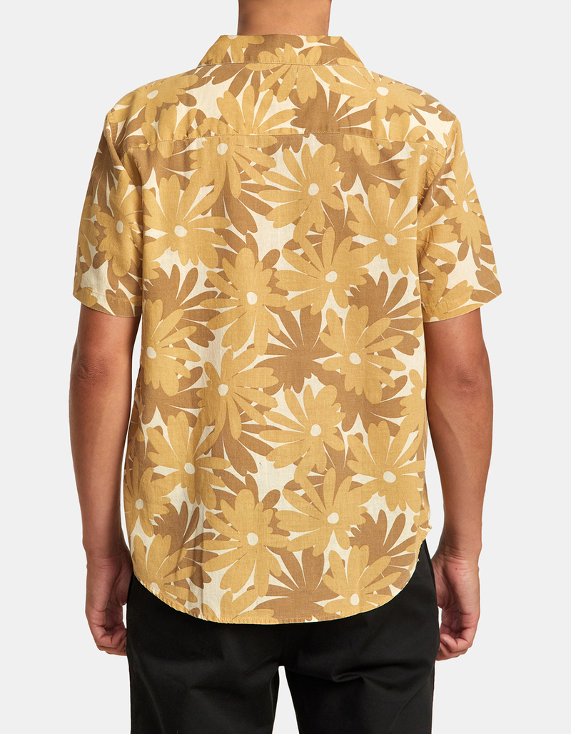 RVCA Pop Floral Mens Button Up Shirt image number 2