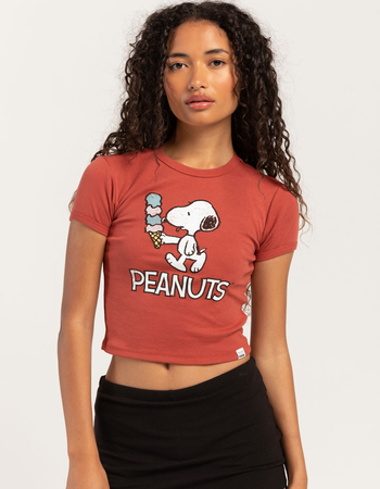 RSQ x Peanuts Snoopy Ice Cream Womens Baby Tee