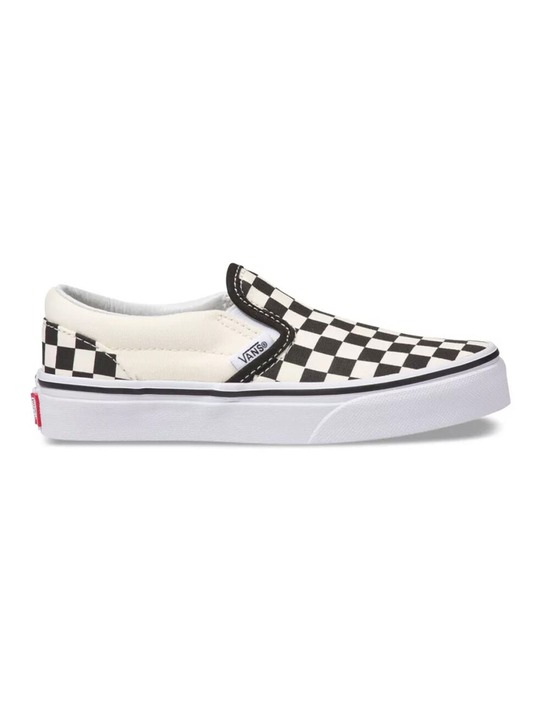 VANS Checkerboard Classic Kids Slip-On Shoes image number 1