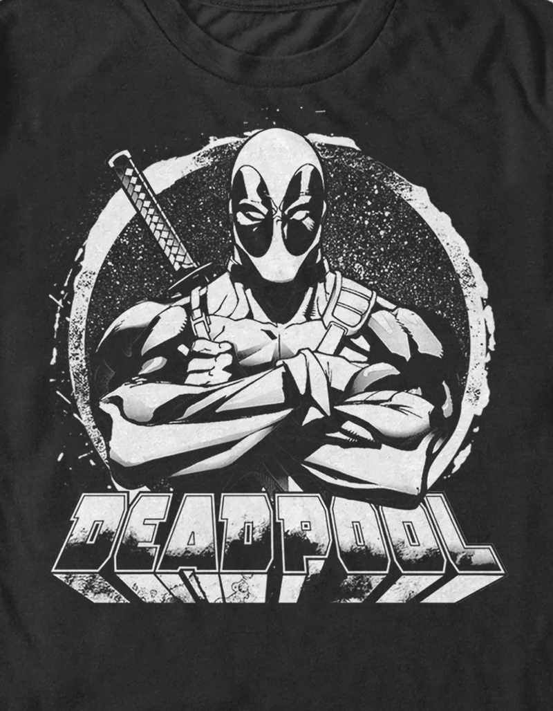 DEADPOOL For Hire Circle Unisex Tee image number 1