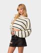 EDIKTED Sister Striped Cropped Sweater image number 3