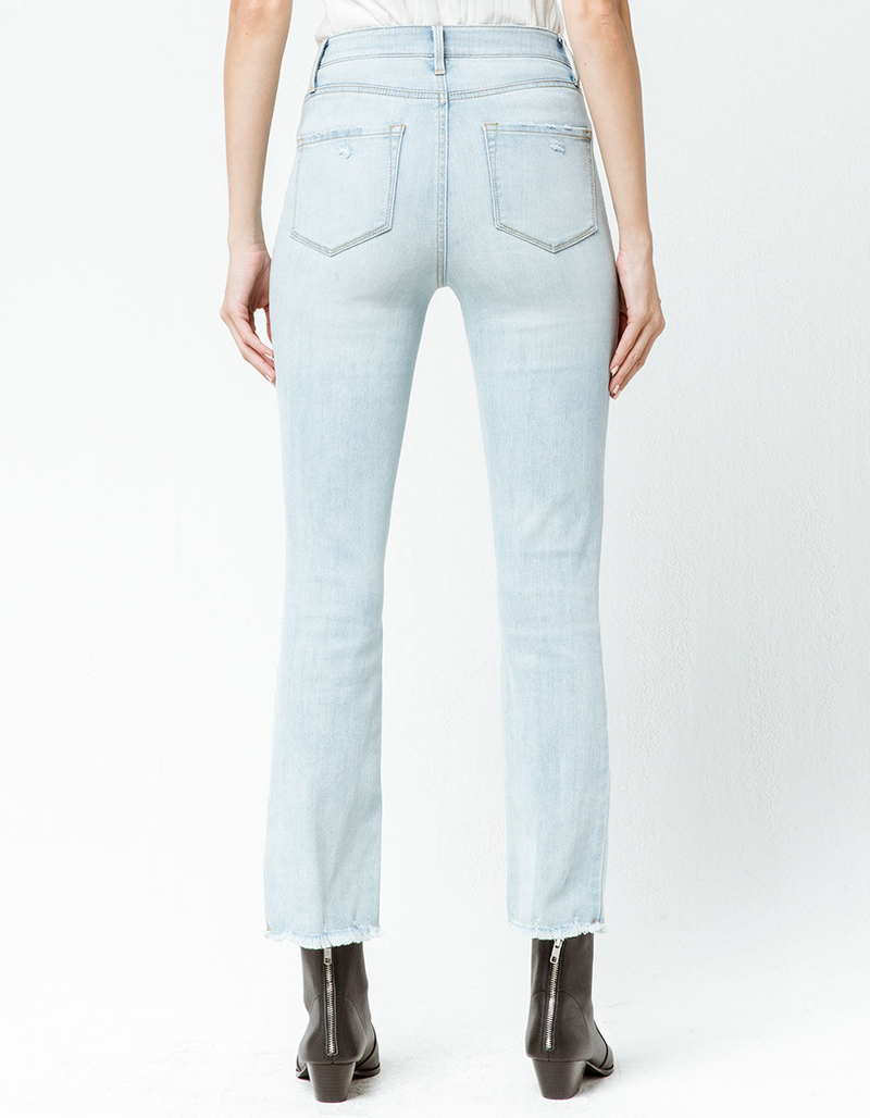 RSQ Sydney Crop Light Blast Womens Ripped Flare Jeans image number 3