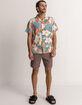 RHYTHM Lost Orchid Mens Button Up Shirt image number 4