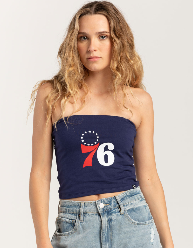 HYPE AND VICE Philadelphia 76ers Womens Tube Top image number 0