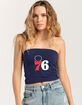 HYPE AND VICE Philadelphia 76ers Womens Tube Top image number 1