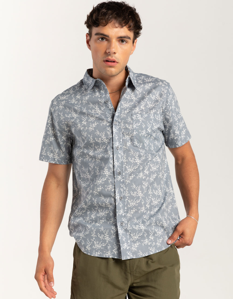 RSQ Mens Ditsy Floral Button Up Shirt image number 2