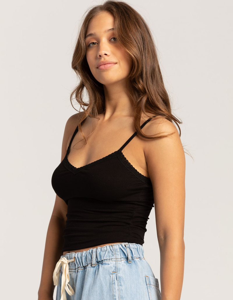 TILLYS Lace Trim Womens Cami image number 2