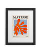 DENY DESIGNS Ayeyokp Red Coral Leaf Matisse Paper Cut Outs II 11" x 14" Framed Art Print image number 1