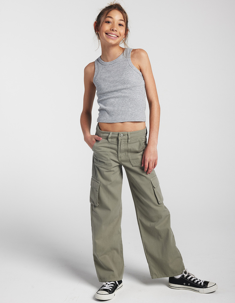 RSQ Girls Twill Cargo Pants image number 0