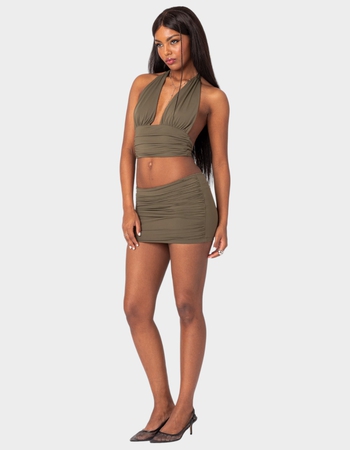 EDIKTED Kenya Gathered Mini Skirt Alternative Image