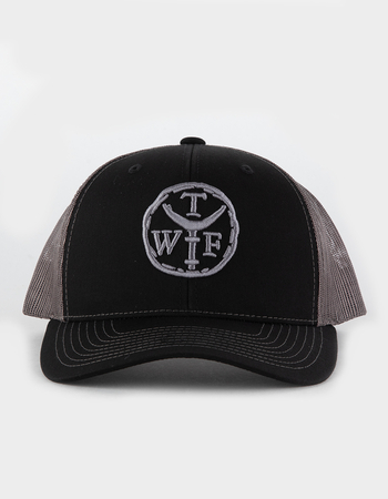 WHAT THE FIN 3D Trade Stamp Mens Trucker Hat