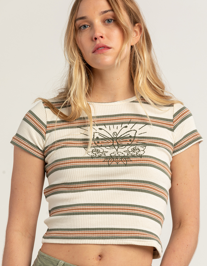 FIVESTAR GENERAL CO. Striped Rib Womens Top image number 1