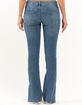 RSQ Womens Side Slit Flare Comfort Jeans image number 4