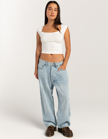 LEE Loose Crop Button-Fly Womens Jeans Primary Image