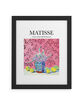 DENY DESIGNS Artily Matisse Lemons Against Pink Background 18" x 24" Framed Art Print image number 1