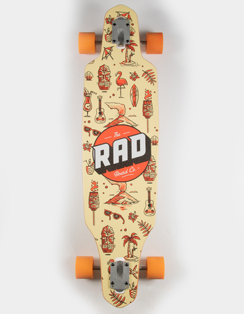 THE RAD BOARD CO. Drop Through 9.0" Complete Cruiser Skateboard