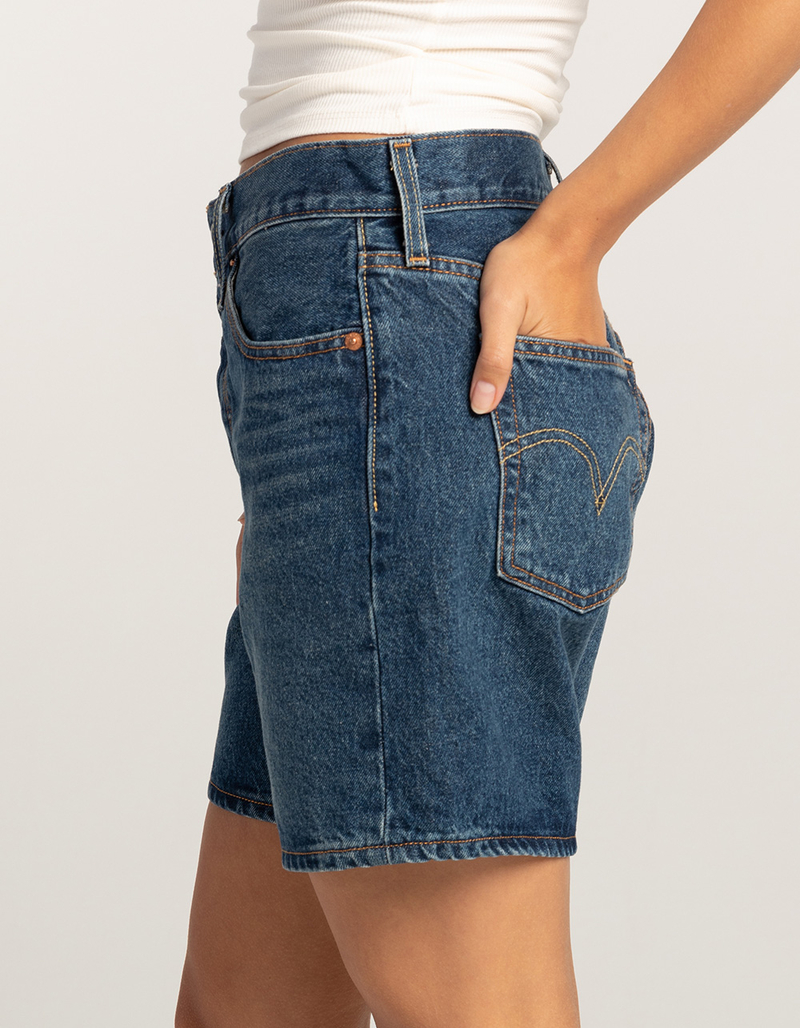LEVI'S 501 Mid Thigh Womens Denim Shorts - Pleased To Meet You image number 2