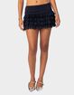 EDIKTED Maisie Ruffle Lace Mini Skirt image number 2