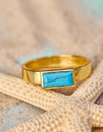 PURA VIDA Tulum Turquoise Ring