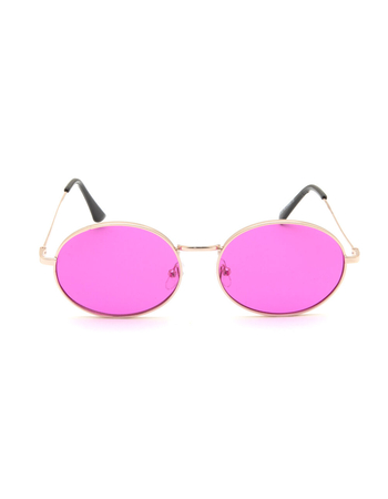 Baby Oval Pink Sunglasses