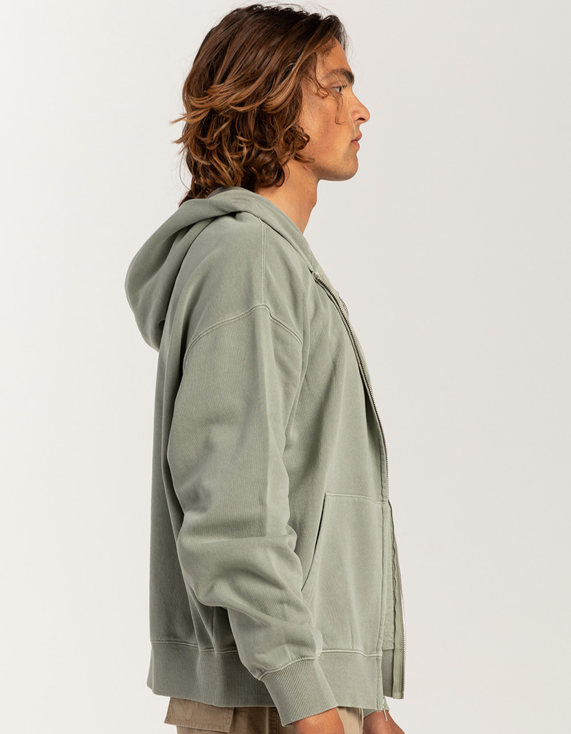 RSQ Mens Washed Oversized Zip-Up Hoodie image number 4