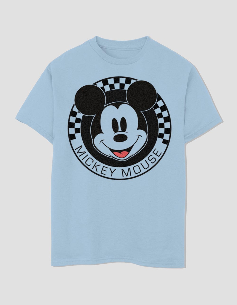 DISNEY Mickey Mouse Checkered Unisex Kids Tee image number 0