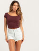 LEVI'S 501 High Rise Womens Denim Shorts - Find Time image number 5