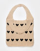 Heart Knit Tote Bag image number 2