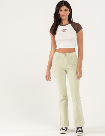 RSQ Womens High Rise Corduroy Flare Pants Primary Image