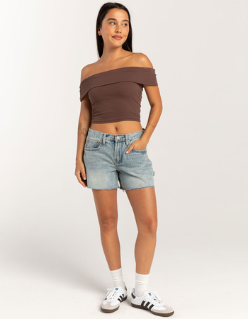 RSQ Womens Off The Shoulder Top