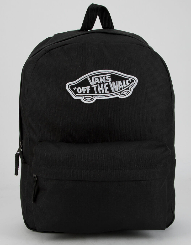 VANS Realm Solid Black Backpack image number 0