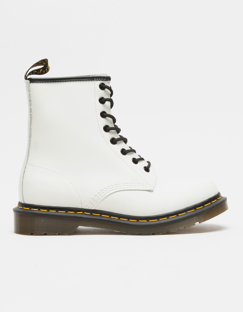 DR. MARTENS 1460 White Womens Boots image number 1
