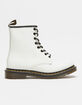 DR. MARTENS 1460 White Womens Boots image number 2