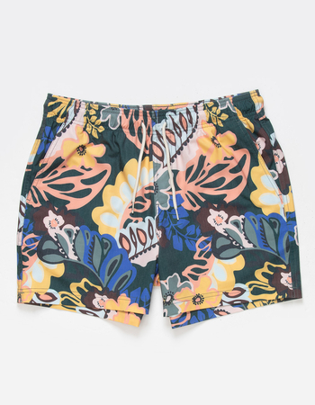 RSQ Mens Paisley Floral 5" Swim Shorts