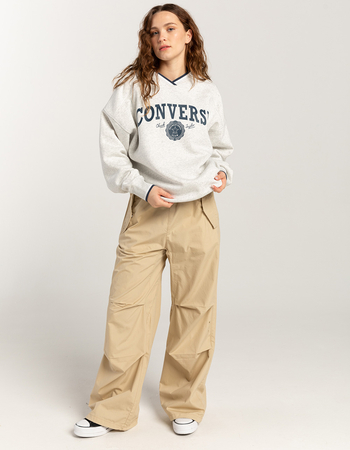 CONVERSE Retro Oversized V-Neck Womens Sweatshirt Alternative Image