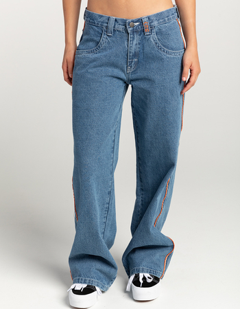 RUSTY Low Rise Wide Leg Womens Denim Jeans Alternative Image