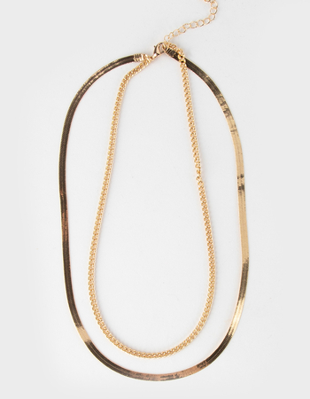 RSQ Layered Chain Necklace
