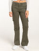 RSQ Womens Low Rise Cargo Flare Pants image number 2