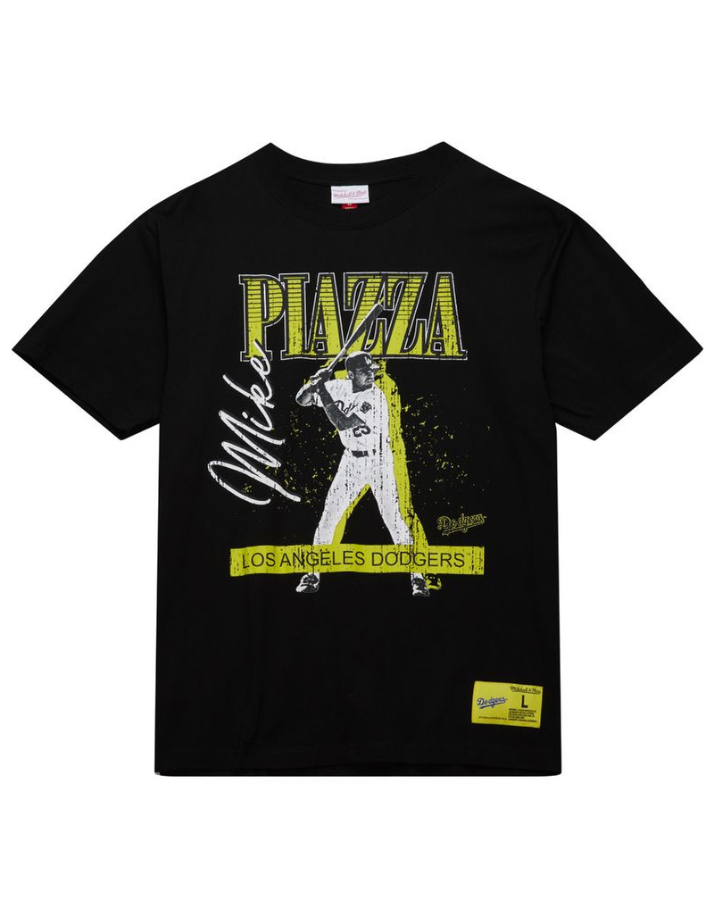 MITCHELL & NESS Los Angeles Dodgers Mike Piazza Neon Pop Mens Tee image number 0
